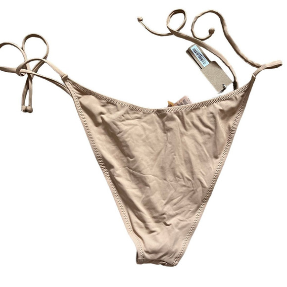 Skims 2X Swim Low Rise Tie Bikini Bottom Oche Tan NWT - Picture 3 of 4
